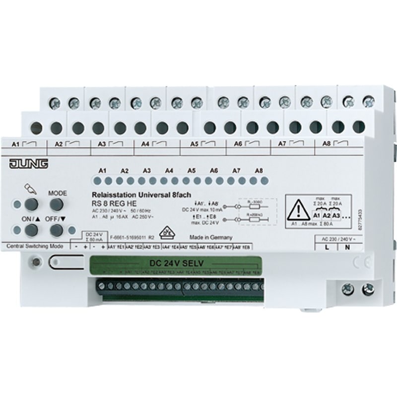 Jung Relaisstation 8-fach RS 8 REGHE RS8REGHE