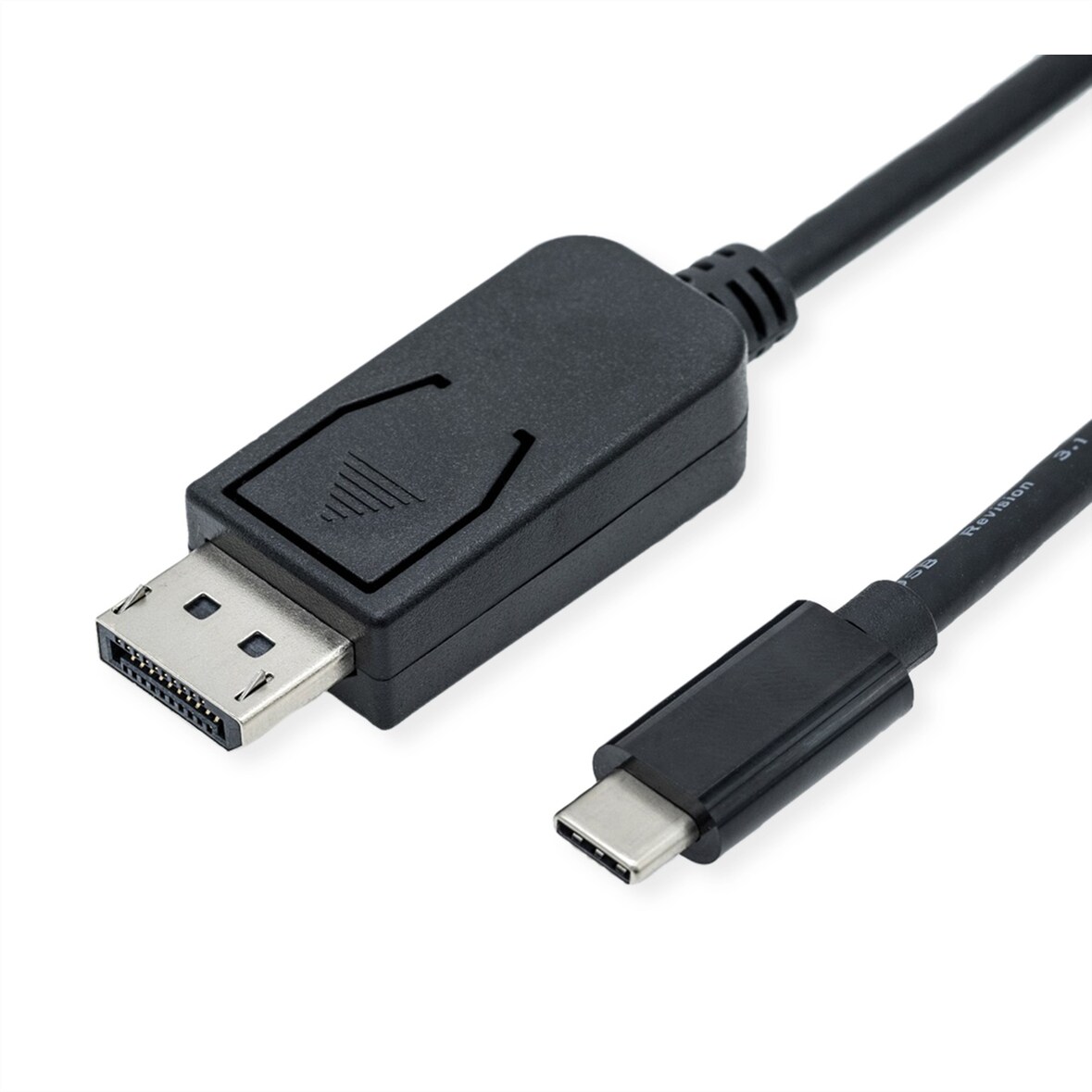 ROLINE USB Typ C - DisplayPort Adapterkabel, v1.4, ST/ST, 1 m