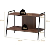 thumbnail of Mueble para TV COSTWAY, estantería para TV de 2 niveles, soporte para televisores de hasta 32 pulgadas, centro de entretenimiento para TV para salón.