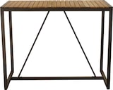 thumbnail of METRO PROFESSIONAL Gastro Bartisch Modano, Akazienholz/Stahl, 140 x 70 cm, rechteckig, braun/schwarz