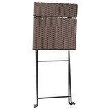 thumbnail of vidaXL Bistrostühle 6 Stk. Klappbar Braun Poly Rattan und Stahl