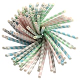 thumbnail of PAPSTAR 1000 Trinkhalme, Papier Ø 6 mm · 20 cm farbig sortiert "Stripes"