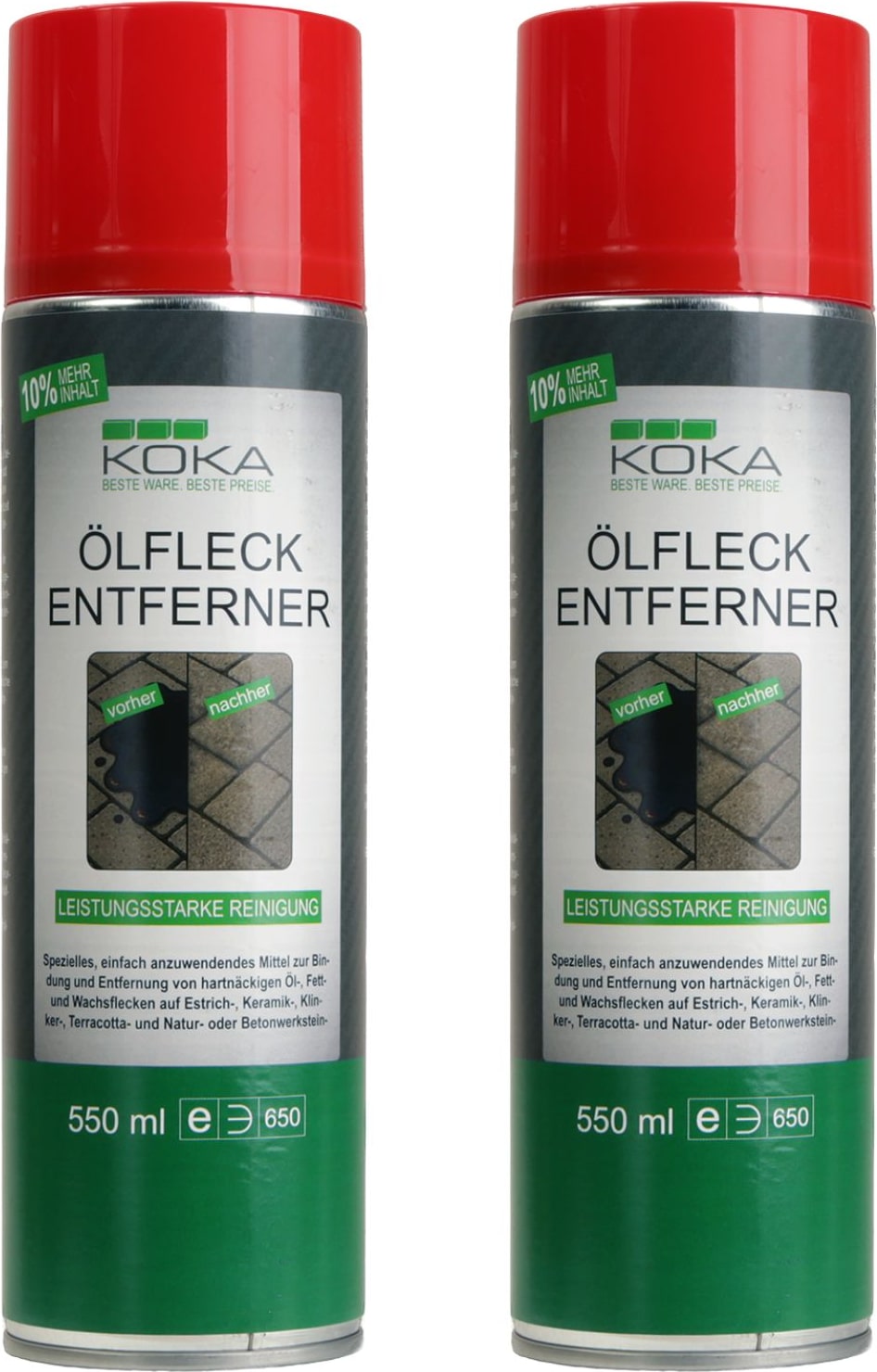 2x Ölfleck Entferner Spray je 550ml