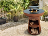 thumbnail of PURLINE Barbecue redondo com prancha em aço redondo e grelhador em aço corten EFP55RCO