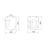 thumbnail of Creavit Duroplast WC Sitz Toilettensitz Absenkautomatik Softclose Weiß Matt