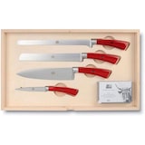 thumbnail of Coltellerie Berti - Il Trinciante completo - Set coltelli cucina forgiati - 14 pezzi - Manico Plenum Rosso