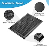 thumbnail of Fußmatte Außen Schmutzfangmatte für Draußen - 50 x 80 cm schwarzem Aluminiumrand Wetterfester Fußabstreifer Outdoor Fußmatte