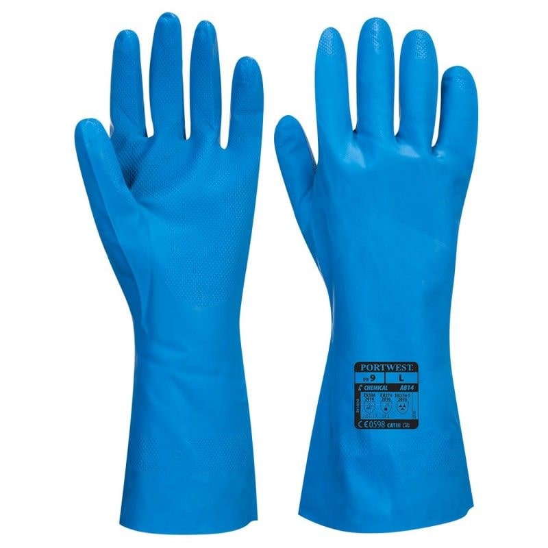 Portwest - Gants en nitrile pour contact alimentaire (Pack de 12) #5D9CEC Taille 7