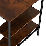 thumbnail of tectake Bureau informatique DONEGAL 140x60x76,5cm - Bois foncé industriel, rustique -404227