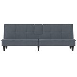 thumbnail of vidaXL Schlafsofa mit Getränkehaltern Dunkelgrau Samt
