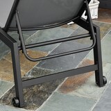 thumbnail of Outsunny Lettino Prendisole Alluminio Sdraio da Giardino Grigio e Nero