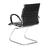 thumbnail of Konferenzstuhl / Freischwinger / Stuhl PARMA V Leder schwarz Chrom hjh OFFICE