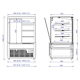 thumbnail of Koelvitrine Nero 937 x 790 x 1400 mm