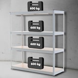 thumbnail of Stellingen voor zwaar gebruik 160x60x180 cm wit