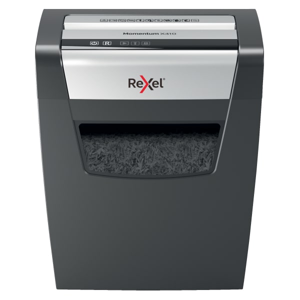 Destructora Rexel Momentum X410, negro/plata