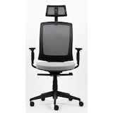 thumbnail of Realspace Karl Ergo Bürostuhl Permanentkontakt Netzstoff Stoff 3D Armlehnen Höhenverstellbarer Sitz Grau, Schwarz 110 kg 9115109BE