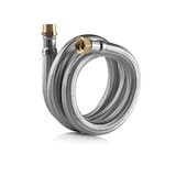 thumbnail of Edelstahl Trinkwasser Panzerschlauch IG/AG 1 1/2 Zoll DN40 500mm DVGW Flexschlauch