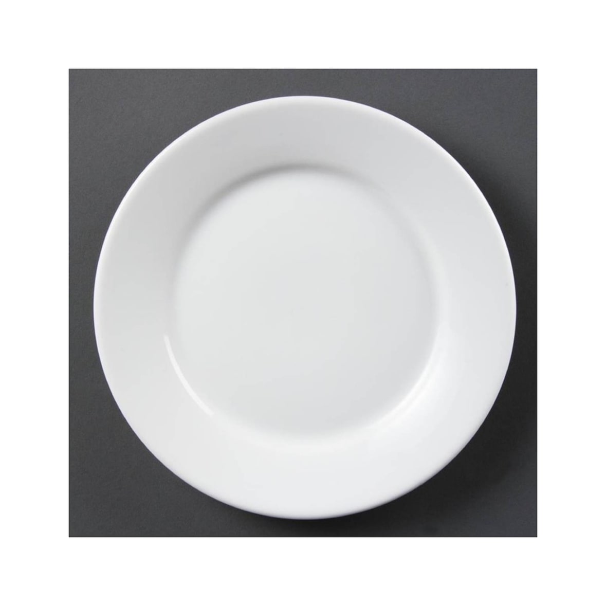 Olympia Whiteware Teller mit breitem Rand 23cm