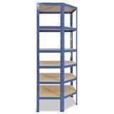 thumbnail of shelfplaza HOME 180x70x45 cm Eckregal in blau mit 6 Böden und 145 kg Traglast pro Boden