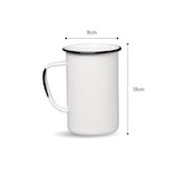 thumbnail of Graniteware - Große Tasse aus emailliertem Stahl - 620ml - Weiß