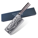 thumbnail of WOLFCUT - Damaskus Hackmesser mit schwarzem Pakkaholzgriff 17,8 cm Klinge 67-lagiger Damaszenerstahl mit Geschenkbox