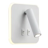thumbnail of Applique murale LED orientable, blanc mat, 12W 1200 lumens, lumière chaude 3000K