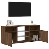 thumbnail of vidaXL TV-Schrank mit LED-Leuchten Braun Eichen-Optik 120x30x50 cm