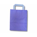 thumbnail of 250x Papiertragetaschen aus Kraftpapier 180+80x220mm violett