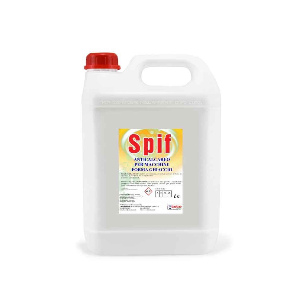 Spif Anticalcareo Per Macchine Forma Ghiaccio 5 KG - Prodotto Professionale - HACCP