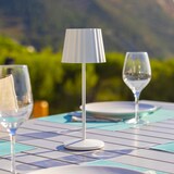 thumbnail of Lumisky Luminária de mesa sem fio ABBY H30CM Aço Branco