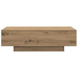 thumbnail of Table basse chêne artisanal 100x49,5x31 cm bois d'ingénierie Modèle Cristal Pro
