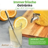 thumbnail of Getränkespender 8 L mit Zapfhahn + Ständer aus Glas Wasserspender Saftspender