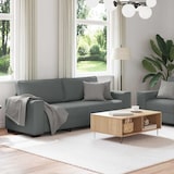 thumbnail of vidaXL 2-tlg. Sofagarnitur mit Kissen Dunkelgrau Stoff