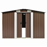 thumbnail of Helloshop26 - Abri de jardin cabane cabanon maison de stockage remise extérieur hangar outils robuste 257 x 990 x 181 cm acier 02_0022282