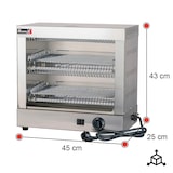 thumbnail of Romux® Toaster Überbackgerät Doppel Tischgerät 45x25 cm | Leistung 250 Toasts/Stunde | Professioneller Toaster Edelstahl Temperaturregelung 3000 W