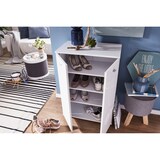 thumbnail of Schuhschrank-Kommode für bis zu 12 Paar Schuhe, 2 Türen, 3 Einlegeböden. Weiß, 60x35x90 cm | Kadima Design