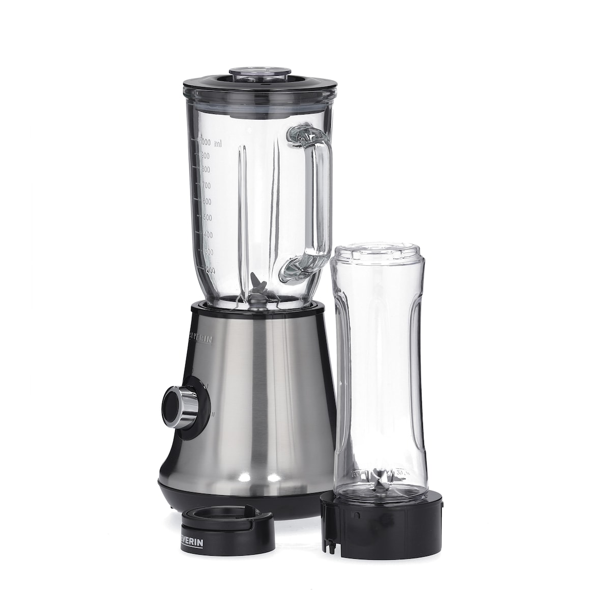 Batidora de Vaso + Smoothie Mix & Go Severin SM 3737 - 1 L 600 W Acero Inox