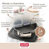 thumbnail of Moule à charnière rond 23 cm avec couvercle de transport Zenker Bake Click and Go