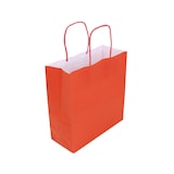 thumbnail of MONOUSO - Bolsa Papel Roja con Asas 90g/m² 22+10x27cm (25 Uds)