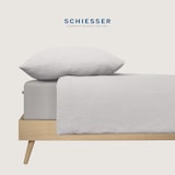thumbnail of Schiesser Spannbettlaken Flexi - 95/5 - 180 x 200 cm - Hellgrau