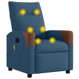 thumbnail of vidaXL Massagesessel Blau Stoff