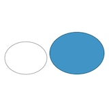 thumbnail of Olympia Kristallon Polypropylen Antirutsch Serviertablett oval 68,5cm