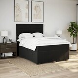 thumbnail of vidaXL Boxspringbett mit Matratze Schwarz 140x200 cm Stoff