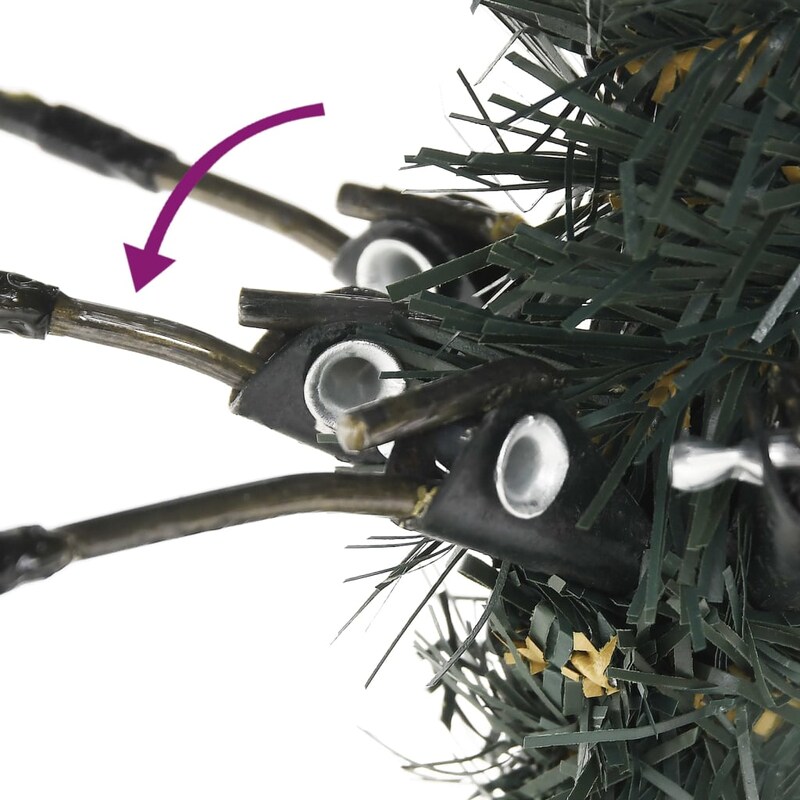 Ein Teil eines künstlichen Weihnachtsbaums.