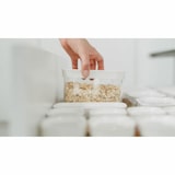 thumbnail of EMSA Optima Vorratsdosen Set, 3-tlg., Aufbewahrungsdosen, Vorratsode, Frischhaltedose, Kunststoff, Transparent / Weiß, N11427