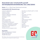 thumbnail of 10 kg ca. 500 Stück GO clean! 12-in-1 - 20g Max Power Spülmaschinentabs in Aufreißfolie