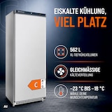 thumbnail of GastroHero Lagertiefkühlschrank ECO 600 562 Liter Weiß Umluftkühlung -23 bis -18 °C digitales Thermostat Gewerbe Tiefkühlschrank