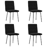 thumbnail of vidaXL Esszimmerstühle 4 Stk. Schwarz Samt
