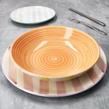 thumbnail of Beach Pastello Stripes 18tlg Tellerset Kuchenteller Speiseteller Suppenteller