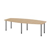 thumbnail of Hammerbacher-Konferenztisch 280cm/6 Rundrohrfüße Eiche-VKT28C/E/G